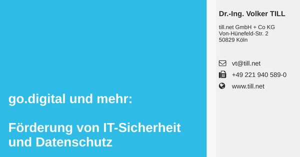 Vortrag (IHK Köln) zum Thema Förderung / IT-Sicherheit